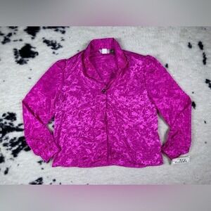 Charlotte VanHorne Women’s Pink Vintage Button Down Blouse Size 14